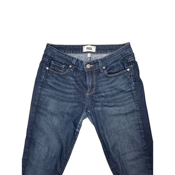 Paige Kylie Women’s Crop Jeans Size 27 Blue Medium Wash Stretch - Picture 5 of 6